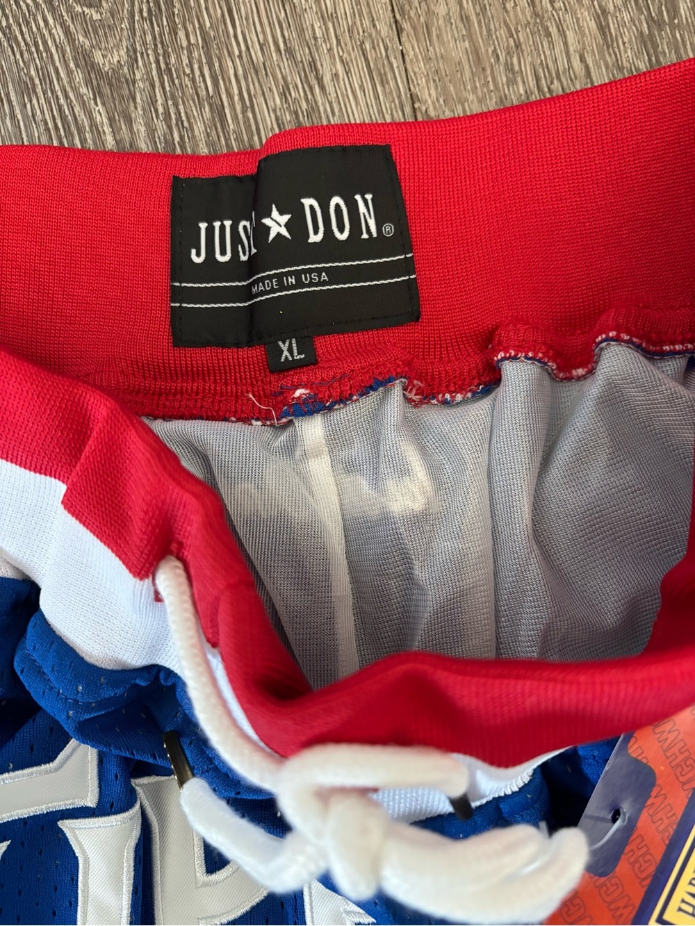 Just Don Los Angeles Clippers Blue Retro Mesh Basketball Shorts - Picture 3 of 4